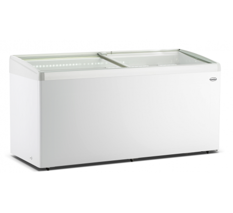 Congélateur bahut couvercle en verre lotte-586