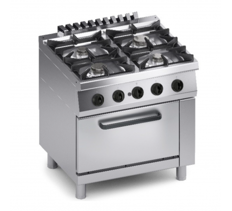 Cuisinière à gaz professionnelle 4 brûleurs...