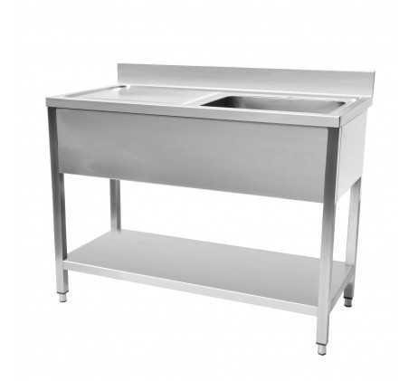 Plonge evier avec sous tablette 1200 x 600 x...