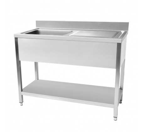 Plonge evier avec sous tablette 1400 x 700 x...