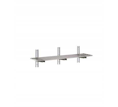Etagère murale ajourée en inox - L1200 mm -...