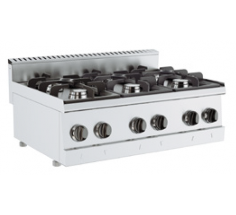 Cuisinière professionnelle à gaz 6 feux –...