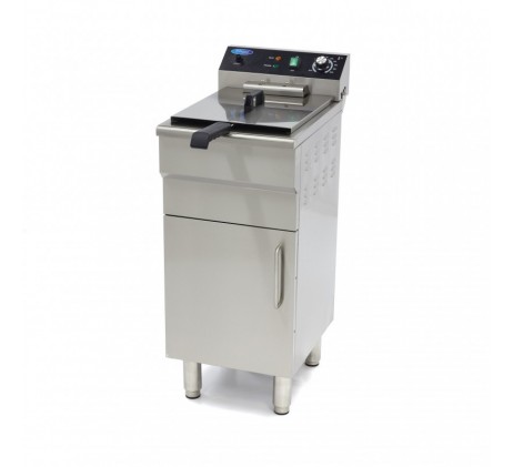 Friteuse - 16 L - 1 panier - avec robinet de...
