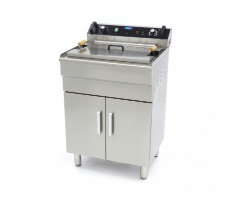 Friteuse - 35 L - 1 panier - avec robinet de...
