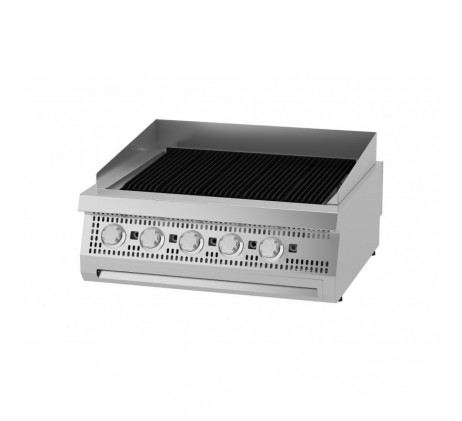Premium chargrill - 5 zones - unité double -...