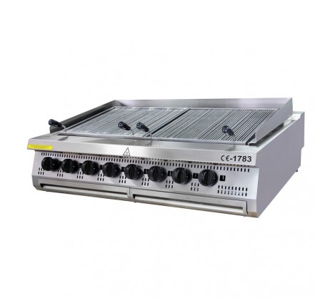 Premium chargrill - 8 zones - unité triple -...