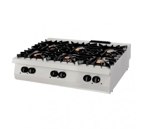 Premium cuisinière - 6 brûleurs - unité triple...