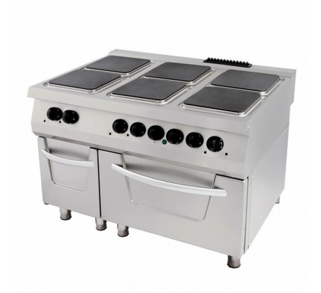 Premium cuisinière - 6 brûleurs - unité triple...