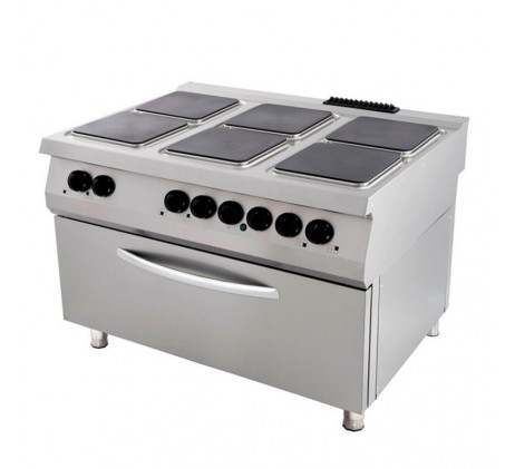 Premium cuisinière - 6 brûleurs - unité triple...