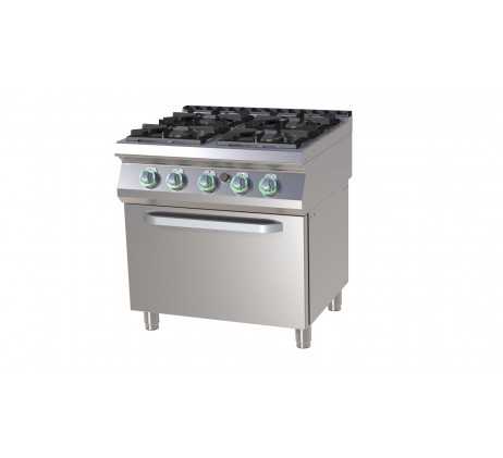 Fourneau à gaz avec four 2/1 | RM - SPBT 780/21 G