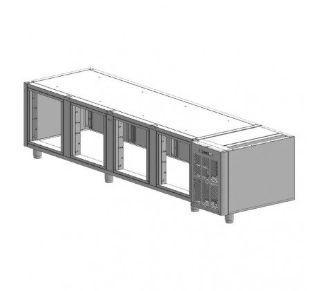Table SM 4D réfrigérée négative inox | RM...
