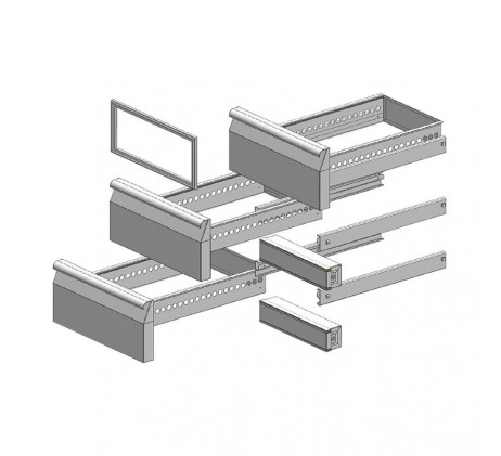 Tiroirs 1/3 (3pcs) pour SCH 850 mm | RM GASTRO...