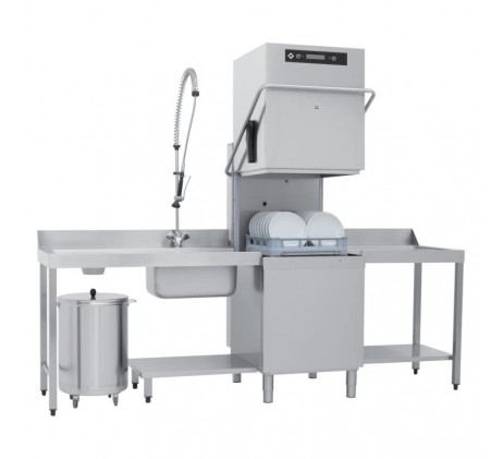 Lave-vaisselle à capot revêtement double, 400 V...