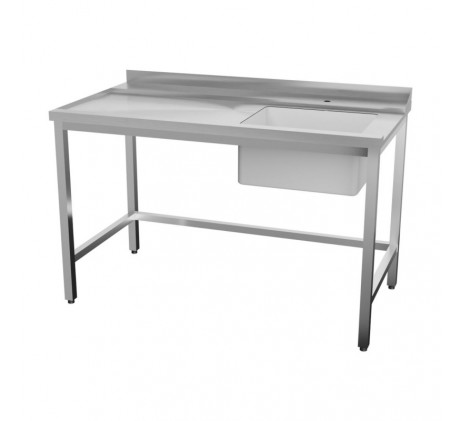 Table d'entrée 140x75x85 gauche avec évier...