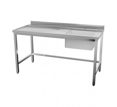 Table d'entrée 160x75x85 gauche avec évier...