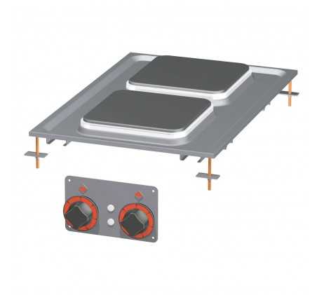 Fourneau drop-in électrique 2x feu drop-in 400...