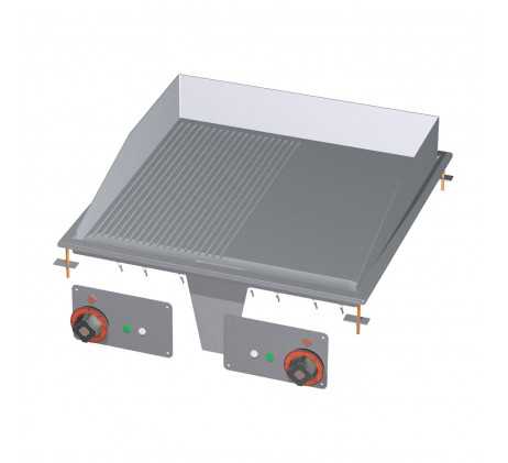 Plaque de cuisson 56x55 drop-in électrique...