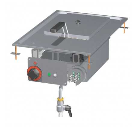 Friteuse drop-in électrique 0,66 kW/l, 10 l 400...