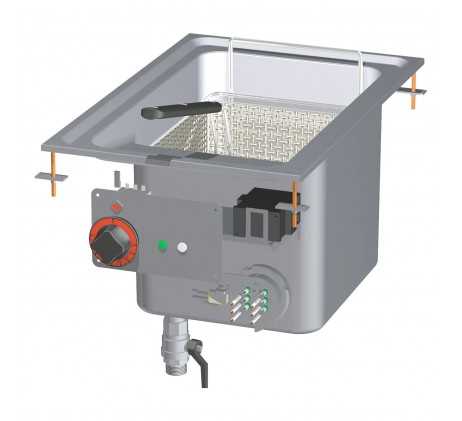 Friteuse drop-in électrique 0,75 kW/l, 18 l 400...