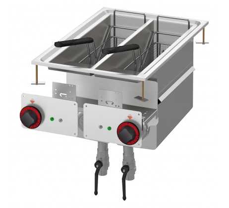 Friteuse drop-in électrique double 0,75 kW/l,...