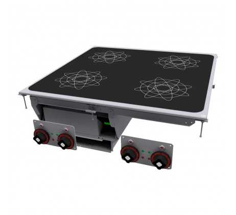 Fourneau à induction 4 feux | RM GASTRO -...