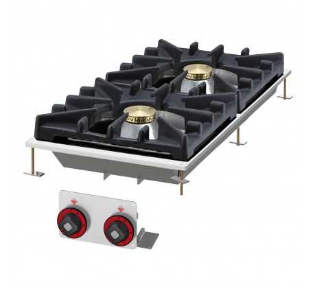 Fourneau à gaz 2 feux | RM GASTRO - PCD-84G -...