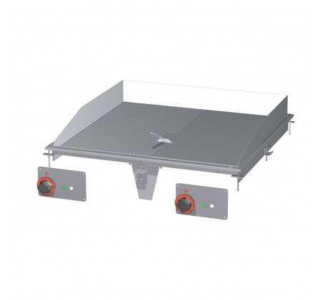 Plaque de cuisson combinée chromée | RM GASTRO...