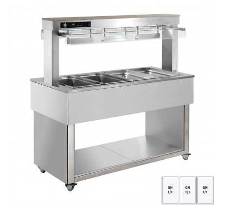 Buffet chauffé, à eau GN 3-1/1 RAL | RM GASTRO...