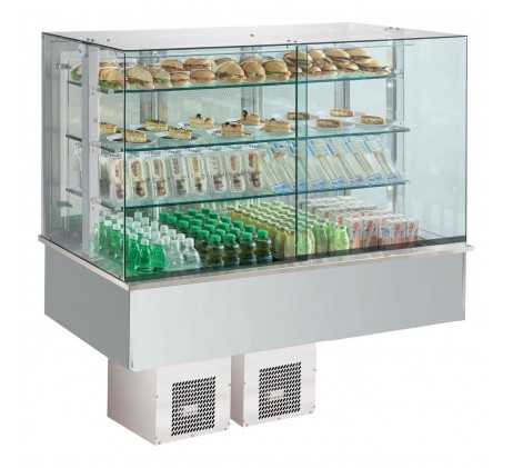 Vitrine refrigerée GN 3-1/1 drop-in, ouverture...