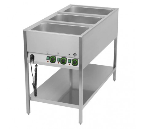 Bain marie stationnaire électrique GN 3-1/1 |...