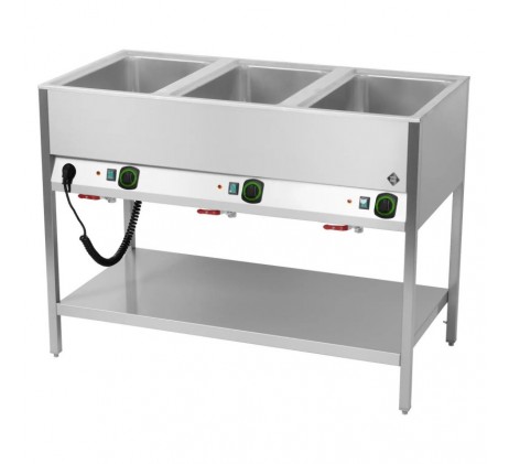 Bain marie stationnaire électrique GN 3-1/1 |...