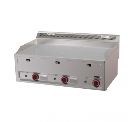 Plaque de cuisson 97x48 à gaz chrome durable...