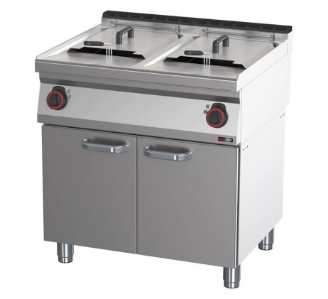 Friteuse électrique double 0,8 kW/l, 17+17 l...