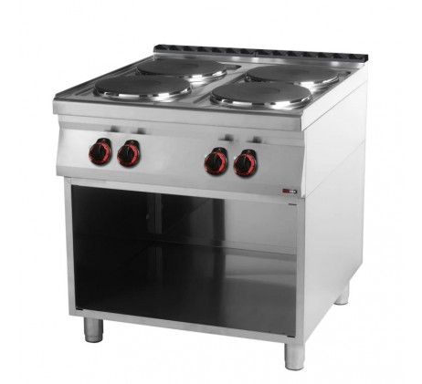 Fourneau électrique 4x feu avec soubassement...