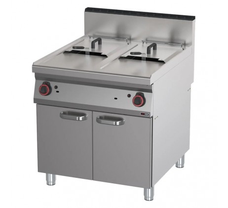 Friteuse à gaz 2x 17 l | REDFOX - FE 90/80-17 G