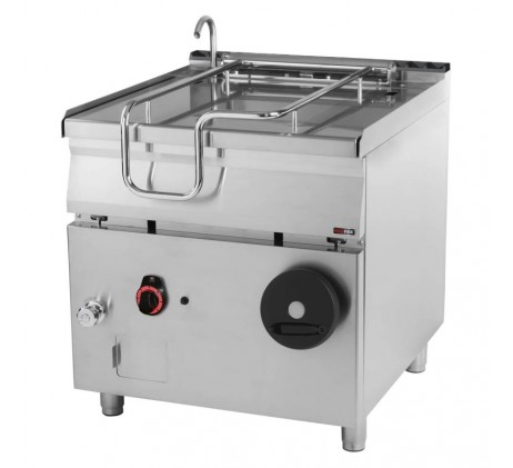Sauteuse basculante manuelle à gaz 80 l fond en...