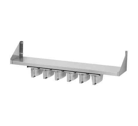 Étagère avec pots à épices 6x GN 1/4 | REDFOX -...