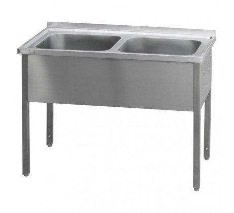 Table de lavage 120x60x90 - 2x évier 50x50x30 |...