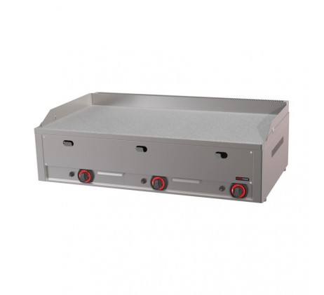 Plaque de cuisson 97x48 à gaz chrome durable...