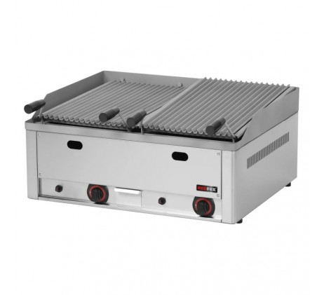 Grill pierre de lave à gaz double 2x 31x48 TOP...