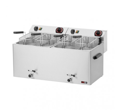 Friteuse électrique double 0,74 kW/l, 11+11 l...