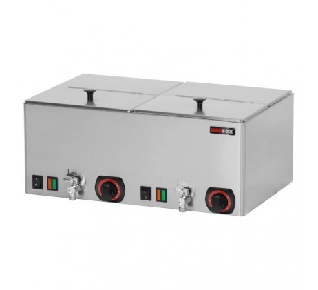 Chauffe charcuterie double avec robinet de...