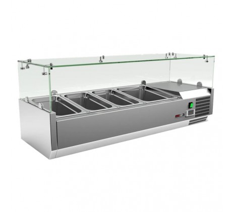 Vitrine refrigerée de comptoir 1x GN 1/2 + 3x...