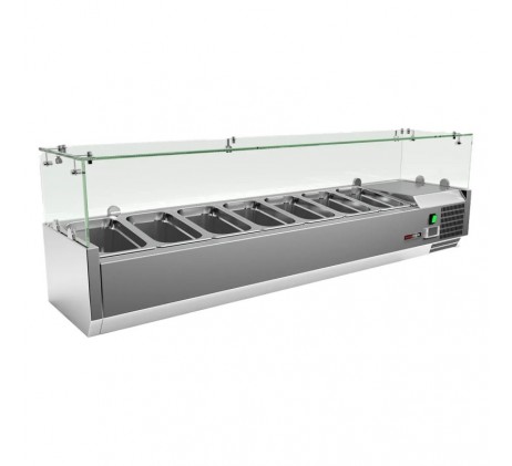 Vitrine refrigerée de comptoir 7x GN 1/4 |...