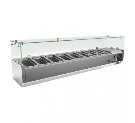 Vitrine refrigerée de comptoir 7x GN 1/4 |...