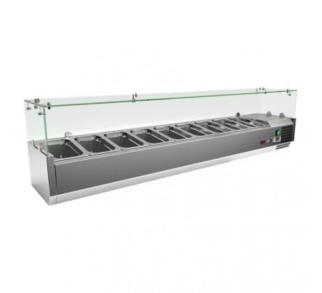 Vitrine refrigerée de comptoir 8 x GN 1/4 |...