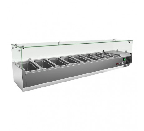 Vitrine refrigerée de comptoir 8x GN 1/3 |...