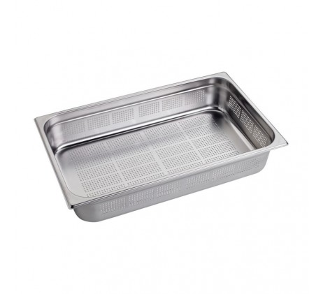 Bac gastronorme perforé GN 1/1 - 100 en inox |...