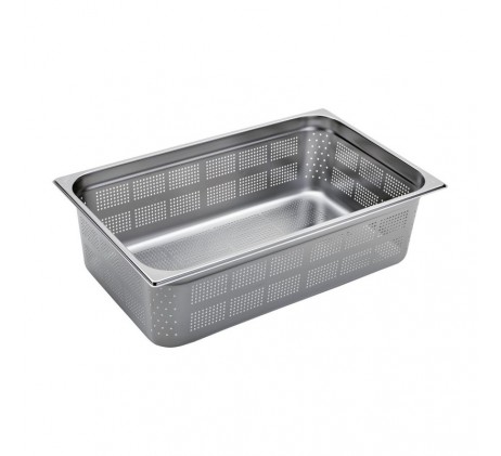 Bac gastronorme perforé GN 1/1 - 150 en inox |...