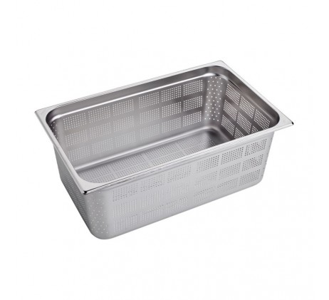 Bac gastronorme perforé GN 1/1 - 200 en inox |...